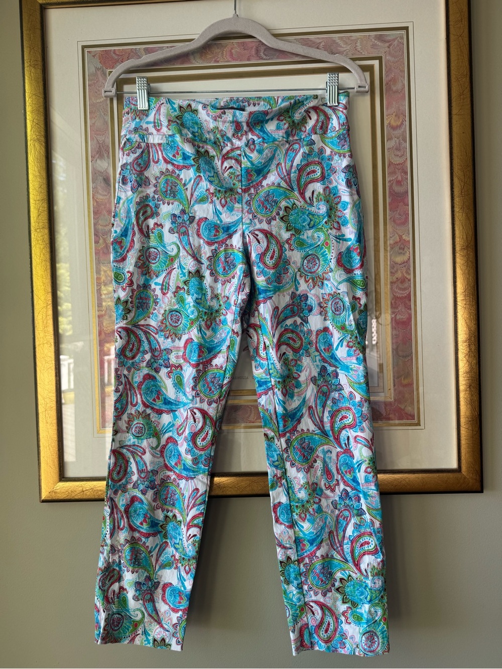 Van Heusen Paisley Capris Cropped Pants